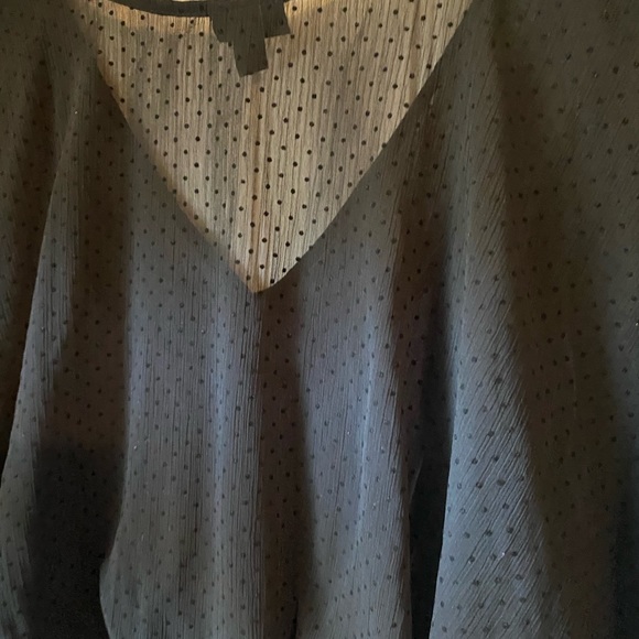 Torrid size 1 little black dress knee length Swiss dot on top - Picture 2 of 6